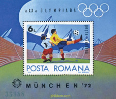 234431 MNH RUMANIA 1972 20 JUEGOS OLIMPICOS VERANO MUNICH 1972 - Otros & Sin Clasificación