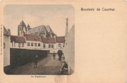 BELGIQUE -  Souvenir De Courtrai - Le Béguinage - Colorisé - Animé - Carte Postale Ancienne - Kortrijk