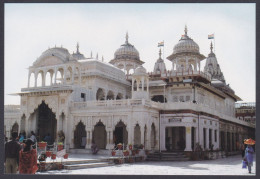 Inde India 2012 Mint Unused Postcard Shri Mahavirji Temple, Jain, Jainism, Religion, Flag, Architecture - India