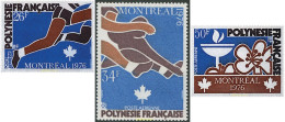 43554 MNH POLINESIA FRANCESA 1976 21 JUEGOS OLIMPICOS VERANO MONTREAL 1976 - Nuevos