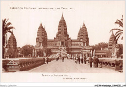 AHZP8-CAMBODGE-0755 - EXPOSITION COLONIALE INTERNATIONALE - PARIS 1931 - TEMPLE D'ANGKOR-VAT - Cambodge