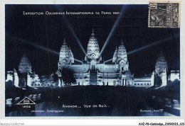 AHZP8-CAMBODGE-0744 - EXPOSITION COLONIALE INTERNATIONALE - PARIS 1931 - ANGKOR - VUE DE NUIT - Cambodia