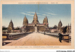 AHZP8-CAMBODGE-0728 - EXPOSITION COLONIALE INTERNATIONALE - PARIS 1931 - TEMPLE D'ANGKOR-VAT - AUBERLET SCULPTEUR - Cambodge