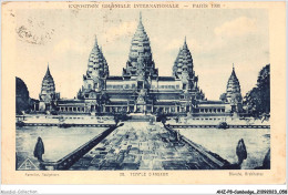 AHZP8-CAMBODGE-0712 - EXPOSITION COLONIALE INTERNATIONALE - PARIS 1931 - TEMPLE D'ANGKOR - Camboya