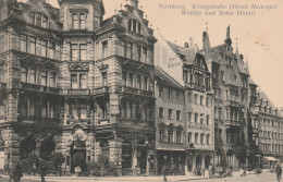 8500 NÜRNBERG, Hotel Monopol / Weißer Und Roter Hahn, Belebte Szene - Nürnberg