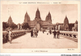 AHZP8-CAMBODGE-0696 - EXPOSITION COLONIALE INTERNATIONALE - PARIS 1931 - TEMPLE D'ANGKOR-VAT - Kambodscha