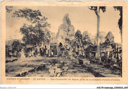 AHZP8-CAMBODGE-0685 - RUINES D'ANGKOR - LE BAYON - VUE D'ENSEMBLE DU BAYON - PRISE DE LA CHAUSSEE D'ACCES ORIENTALE - Camboya