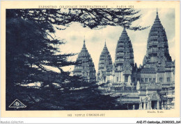 AHZP7-CAMBODGE-0678 - EXPOSITION COLONIALE INTERNATIONALE - PARIS 1931 - TEMPLE D'ANGKOR-VAT - Cambodge