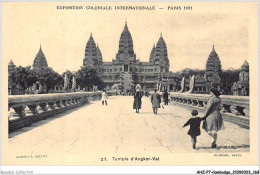 AHZP7-CAMBODGE-0680 - EXPOSITION COLONIALE INTERNATIONALE - PARIS 1931 - TEMPLE D'ANGKOR-VAT - Camboya