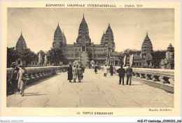 AHZP7-CAMBODGE-0679 - EXPOSITION COLONIALE INTERNATIONALE - PARIS 1931 - TEMPLE D'ANGKOR-VAT - Kambodscha