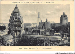 AHZP7-CAMBODGE-0668 - EXPOSITION COLONIALE INTERNATIONALE - PARIS 1931 - TEMPLE D'ANGKOR-VAT - TOUR NORD-EST - Cambodja