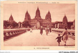 AHZP7-CAMBODGE-0663 - EXPOSITION COLONIALE INTERNATIONALE - PARIS 1931 - TEMPLE D'ANGKOR-VAT - Kambodscha