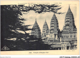 AHZP7-CAMBODGE-0646 - EXPOSITION COLONIALE INTERNATIONALE - PARIS 1931 - TEMPLE D'ANGKOR-VAT - Camboya