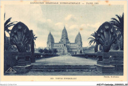 AHZP7-CAMBODGE-0651 - EXPOSITION COLONIALE INTERNATIONALE - PARIS 1931 - TEMPLE D'ANGKOR-VAT - Kambodscha