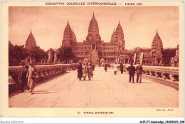 AHZP7-CAMBODGE-0650 - EXPOSITION COLONIALE INTERNATIONALE - PARIS 1931 - TEMPLE D'ANGKOR-VAT - Cambodge