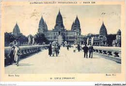 AHZP7-CAMBODGE-0628 - EXPOSITION COLONIALE INTERNATIONALE - PARIS 1931 - TEMPLE D'ANGKOR-VAT - Cambogia