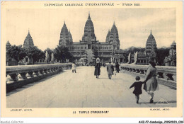 AHZP7-CAMBODGE-0613 - EXPOSITION COLONIALE INTERNATIONALE - PARIS 1931 - TEMPLE D'ANGKOR-VAT - Kambodscha