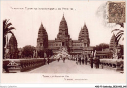 AHZP7-CAMBODGE-0616 - EXPOSITION COLONIALE INTERNATIONALE - PARIS 1931 - TEMPLE D'ANGKOR-VAT - Cambodia