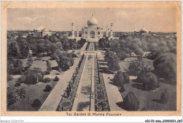 AICP2-ASIE-0156 - Taj Garden And Marble Fountain - India