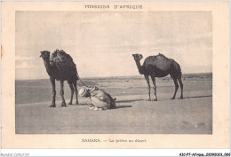 AICP7-AFRIQUE-0739 - SAHARA - La Prière Au Désert - Sahara Occidentale