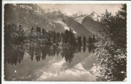 Le Mont Blanc Vu Du Lac Des Gaillands      1954     N° 15227 - Chamonix-Mont-Blanc