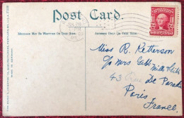 Etats-Unis, Divers Sur CPA, Cachet Rockland, ME. 28.7.1908 Pour La France - (C1448) - Marcofilie