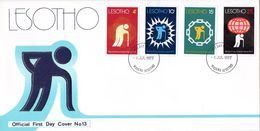 Lesotho - 1977 World Rheumatism Year FDC # SG 334-337 - Other & Unclassified