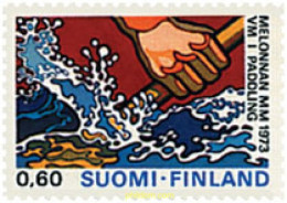 65326 MNH FINLANDIA 1973 CAMPEONATO DEL MUNDO DE CANOA - Neufs