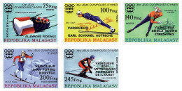 72512 MNH MADAGASCAR 1976 MEDALLISTAS DE LOS 12 JUEGOS OLIMPICOS DE INVIERNO. INNSBRUCK 1976 - Madagaskar (1960-...)