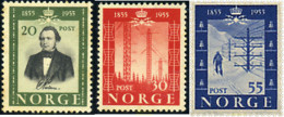 67948 MNH NORUEGA 1954 CENTENARIO DE LA PRIMERA LINEA TELEGRAFICA NORUEGA - Unused Stamps