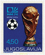 67191 MNH YUGOSLAVIA 1974 COPA DEL MUNDO DE FUTBOL. ALEMANIA-74 - Unused Stamps