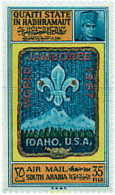 38519 MNH QU AITI. Estado De Hadhramaut 1967 12 JAMBOREE MUNDIAL EN IDAHO - Sonstige & Ohne Zuordnung