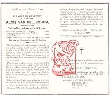 DP Aloïs Van Belleghem ° Stekene 1885 † Sint-Niklaas X Coleta De Schepper // De Smedt Vydt - Andachtsbilder