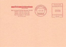 EMA SPECIMEN ALLEMAGNE DEUTSCHLAND KERPEN SIXT AUTOLAND OCCASION GEBRAUCHTWAGEN VORFUHRSTEMPEL AUTO AUTOMOBILE VOITURE - Auto's