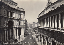 NAPOLI-GALLERIA UMBERTO I-TEATRO SAN CARLO-CARTOLINA VERA FOTOGRAFIA  VIAGGIATA IL 27-4-1955 - Napoli