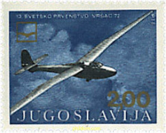 67183 MNH YUGOSLAVIA 1972 13 CAMPEONATOS DEL MUNDO DE PLANEADORES - Nuevos