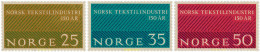 102026 MNH NORUEGA 1963 6 CENTENARIO DE LA INDUSTRIA TEXTIL - Ongebruikt