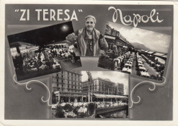NAPOLI-ZI TERESA-RISTORANTE INTERNAZIONALE-MULTIVEDUTE-CARTOLINA VERA FOTOGRAFIA  VIAGGIATA IL 28-11-1966 - Napoli