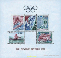 67776 MNH MONACO 1976 21 JUEGOS OLIMPICOS VERANO MONTREAL 1976 - Unused Stamps