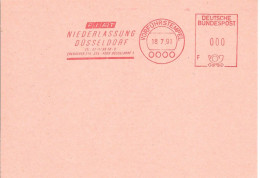 EMA SPECIMEN ALLEMAGNE DEUTSCHLAND GERMANY FIAT VORFUHRSTEMPEL AUTO AUTOMOBILE VOITURE CAR NIEDERLASSUNG DUSSELDORF - Cars