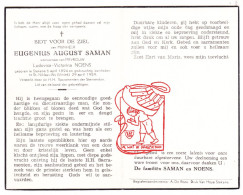 DP Eugenius August Saman ° Stekene 1894 † Sint-Niklaas 1959 X Ludivica Noens - Images Religieuses