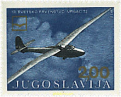 67183 MNH YUGOSLAVIA 1972 13 CAMPEONATOS DEL MUNDO DE PLANEADORES - Unused Stamps
