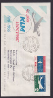 Flugpost Brief Air Mail Niederlande KLM Gravenhage Den Haag Frankfurt 1959 - Covers & Documents