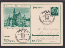 Berlin Ganzsache Deutsches Reich Selt SST CIA Handwerksausstellung Motiv Brealau - Covers & Documents