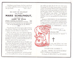 DP Marie Schelfhout ° Stekene 1877 † 1958 X Henri De Roos - Images Religieuses