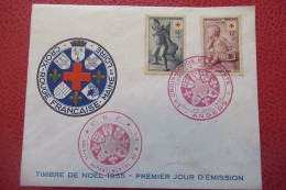 FDC 1955 - N° Y&T 1048 & 1049 Croix Rouge - Lettres & Documents