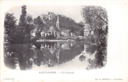 SAINT FLOUR VUE GENERALE CARTE PUBLICITAIRE POUR LES CAVES DU ROQUEFORT SOCIETE - Saint Flour