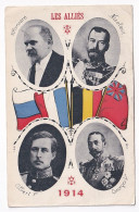 Nicholas II. Poincare. Albert. Georgrs V 1914 Les Allies - Russland