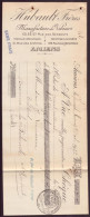 CHEQUE DU 25 / 10 / 1922 HUBAULT FRERES MANUFACTURE DE VELOURS AMIENS - Cheques & Traveler's Cheques