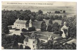 89  Villeblevin -  Vue A Vol D'oiseau Du Chateau Et Des Dependances - Villeblevin